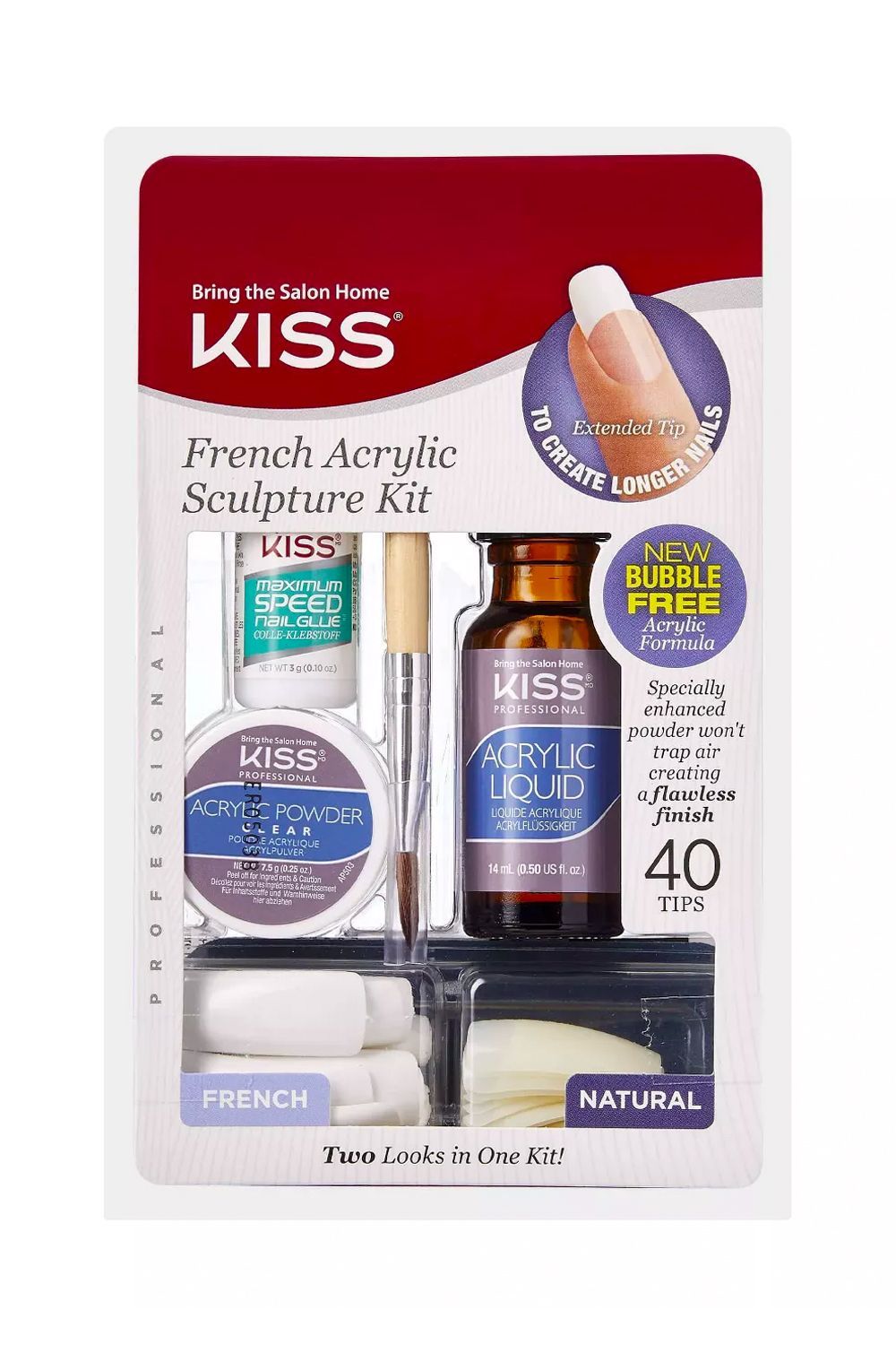 Kiss Kiss Complete Salon Acrylic Kit - Shop Nail Sets at H-E-B