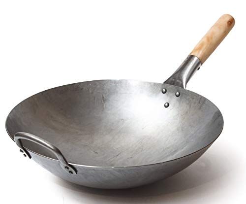 Traditional Hand-Hammered Carbon Steel Wok