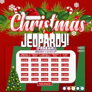 Christmas Jeopardy With Scoreboard 
