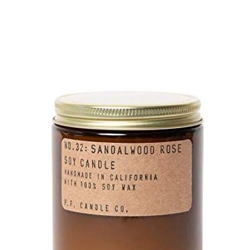 P.F. Candle Co. Large Sandalwood Rose Soy Candle
