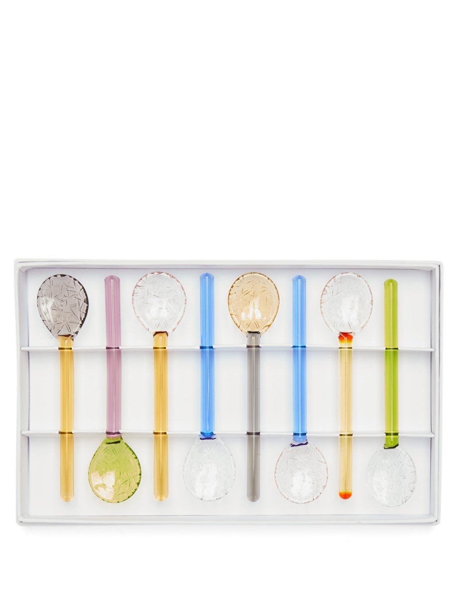 Glass Gelato Spoons