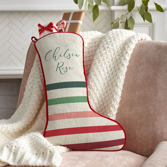 Personalized Striped Stocking 