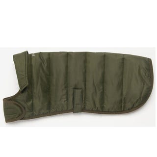 Baffle Dog Coat- Olive Medium