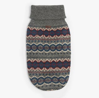 Barbour Fairisle Dog Jumper, Gray, Small Barbour Fairisle Dog Jumper, Gray, Small