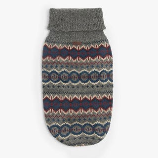 Barbour Fairisle Dog Jumper, Grey, Small