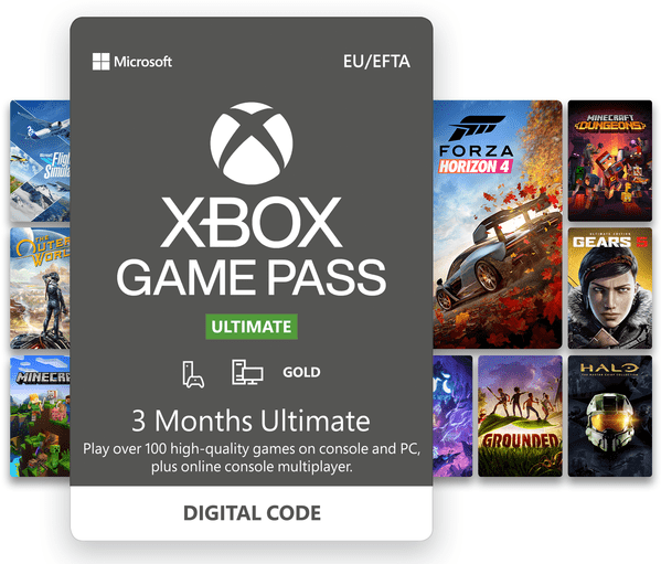 Xbox Game Pass Ultimate |  3-monatige Mitgliedschaft – Digitaler Download-Code