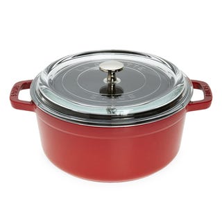 Staub Cast Iron Cocotte with Glass Lid Staub Cast Iron Cocotte with Glass Lid