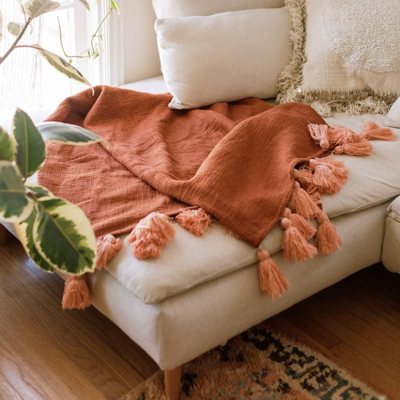 Sol Natural Dyed Throw Blankets by Like A Lion™