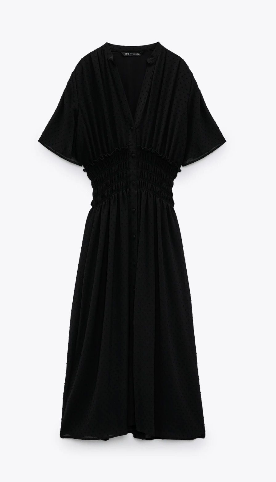 Vestido plumeti zara online negro