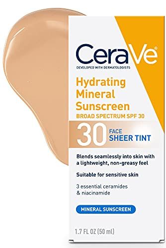 CeraVe Tinted Mineral Sunscreen with SPF 30 