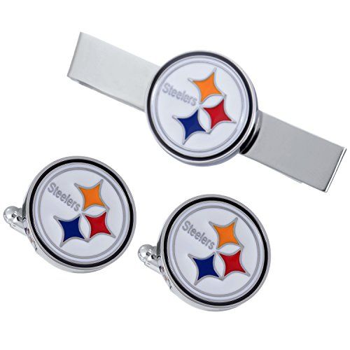Promotioneer Men's The Team Logo Symbol Series Cufflinks and Tie Clip with Gift Box (8)