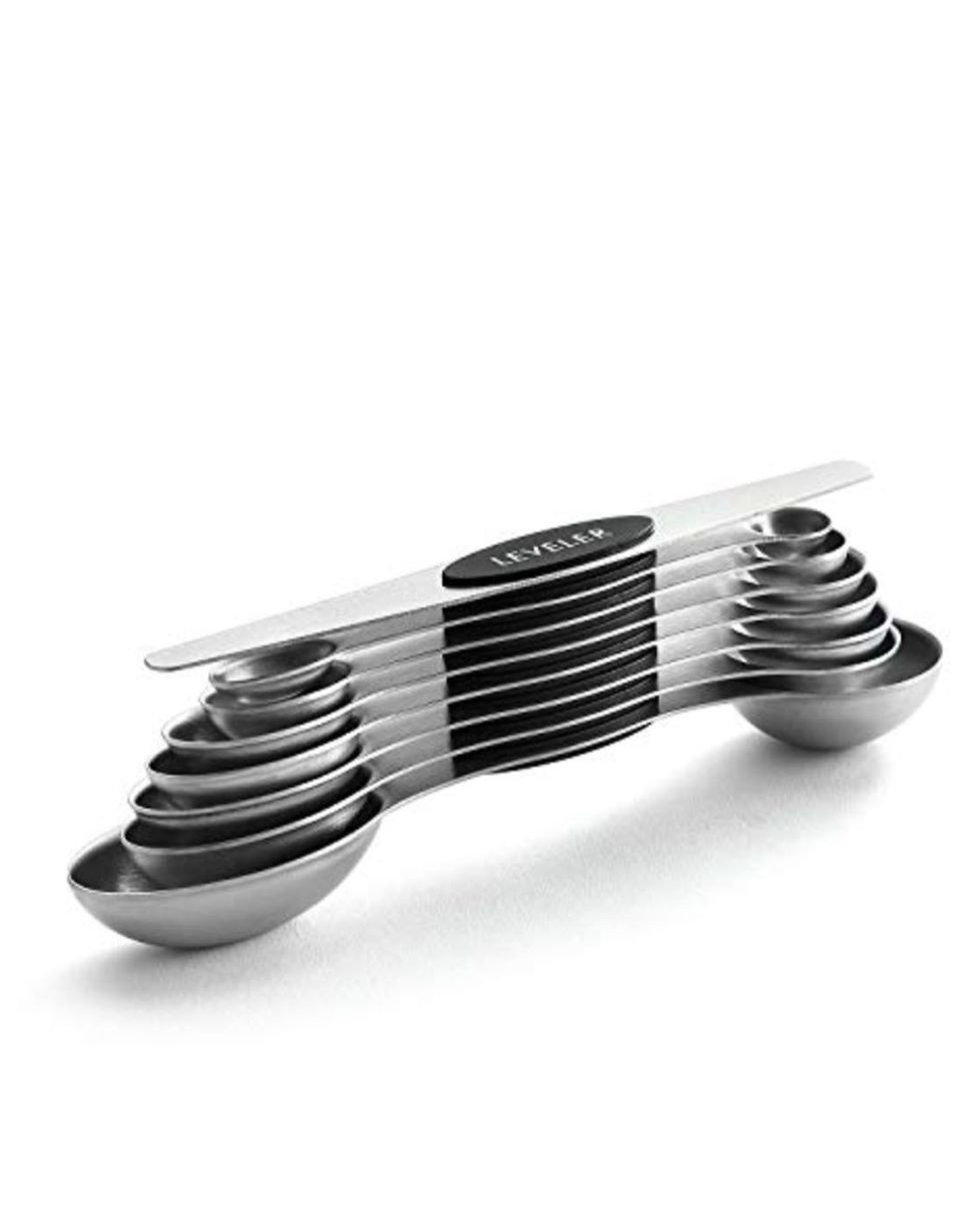 Maison Plus Gold Measuring Cups & Spoons Set, Stainless Steel on