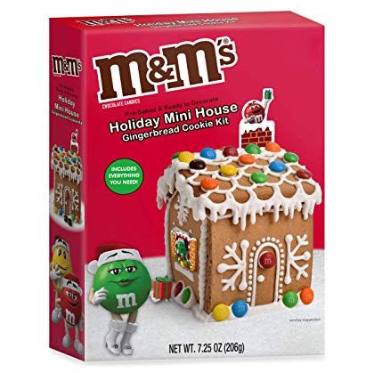 M&Ms Holiday Mini House Gingerbread Cookie Kit