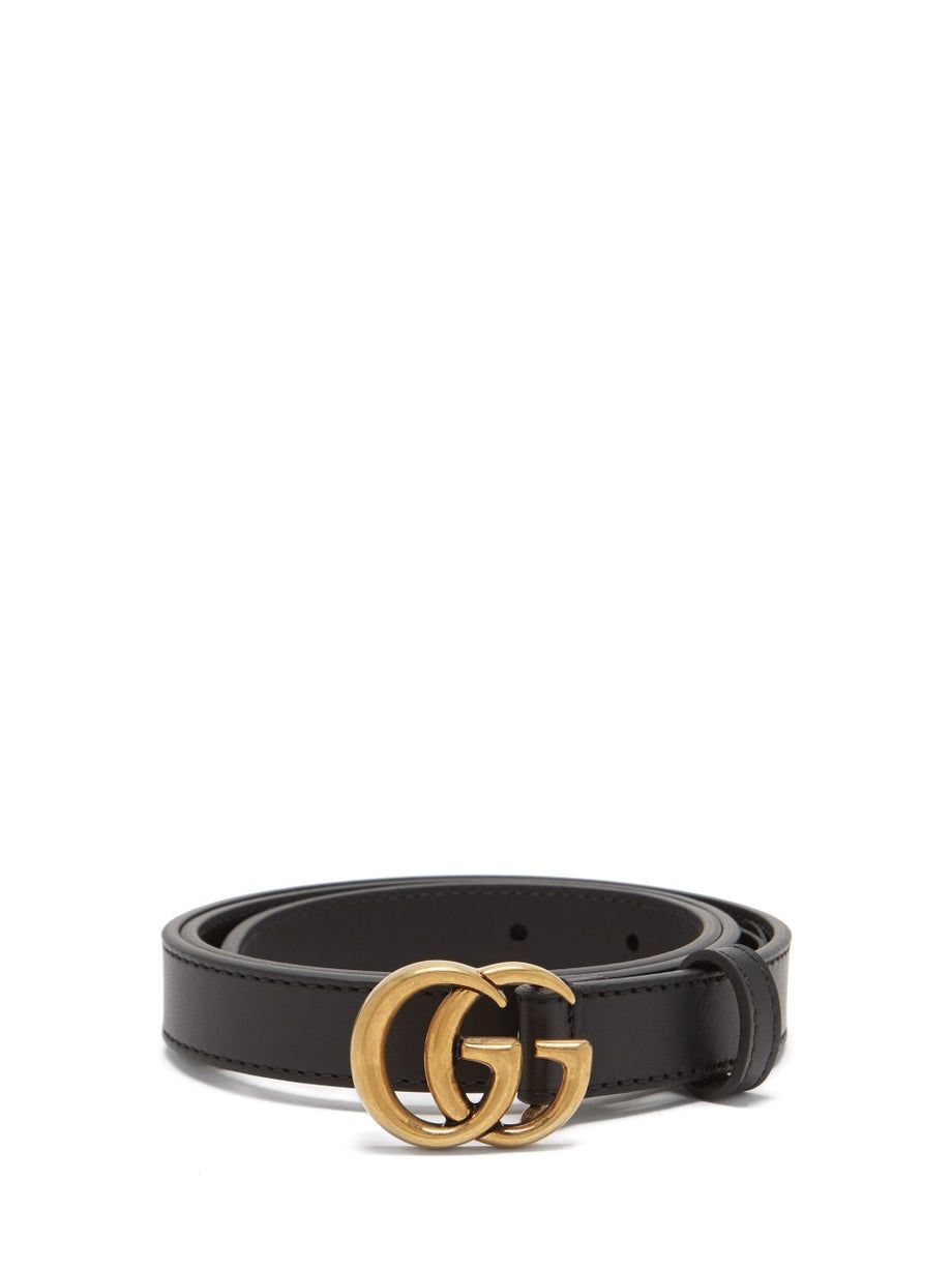 GG-logo leather belt