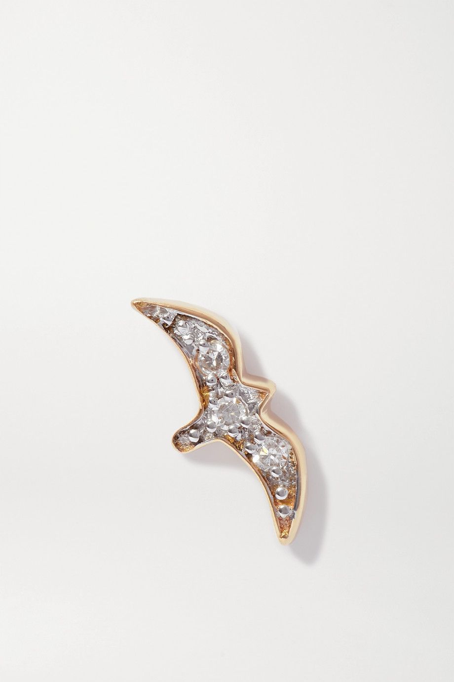 Gold diamond earring