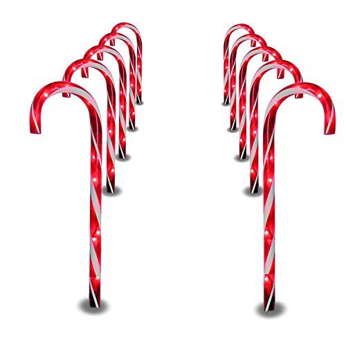 Christmas Candy Cane Pathway Lights