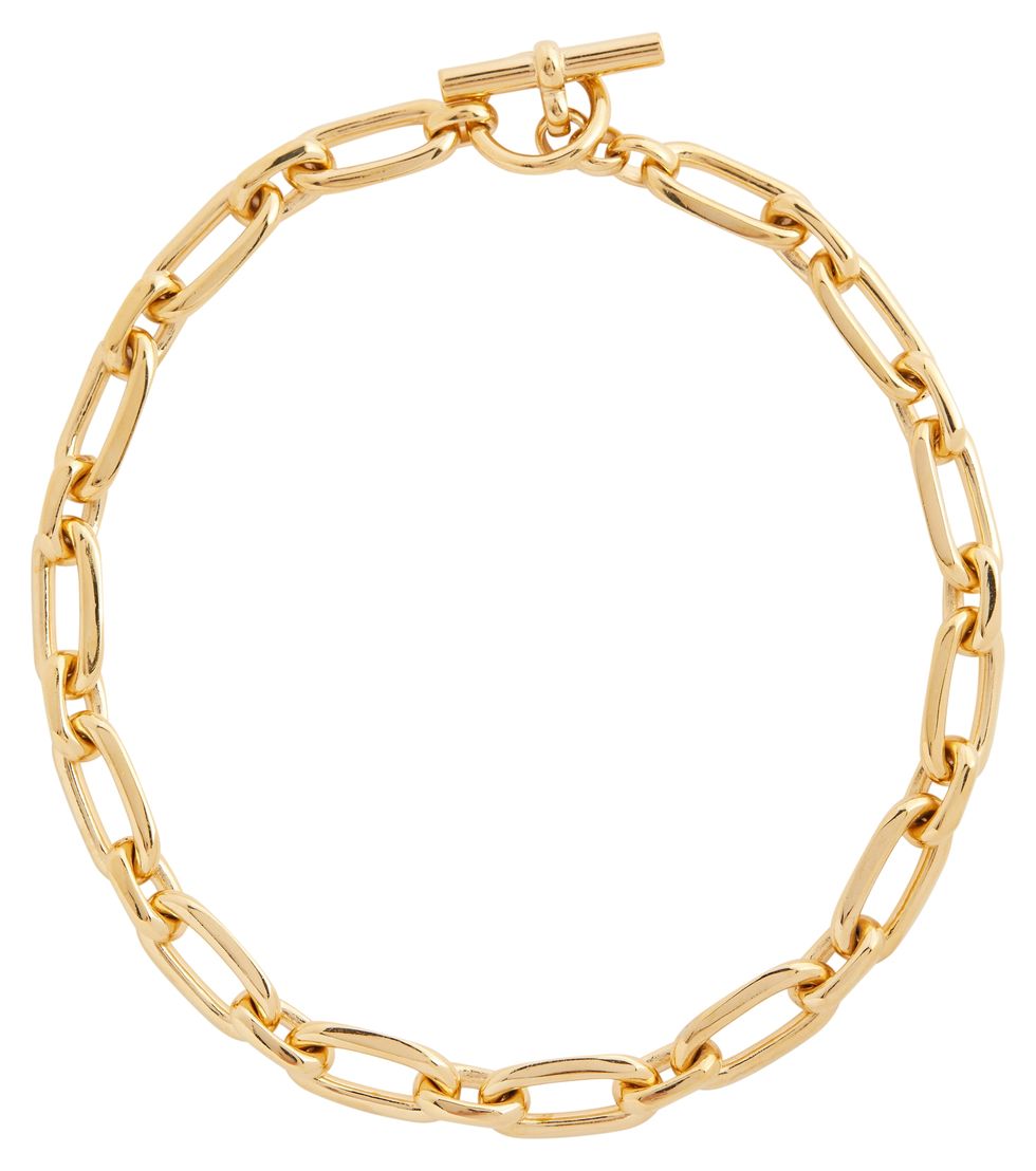 Small Tread 18kt gold-plated chain necklace