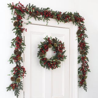 Red Berry and Pine Garland