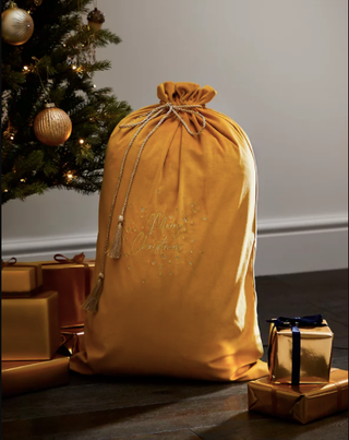 Velvet Merry Christmas Sack