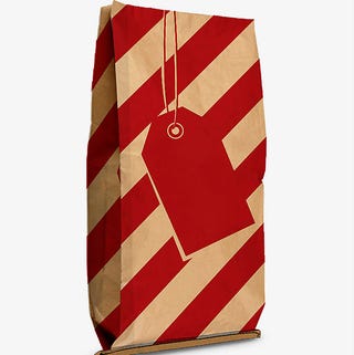 Striped personalised paper sacks 85cm Striped personalised paper sacks 85cm