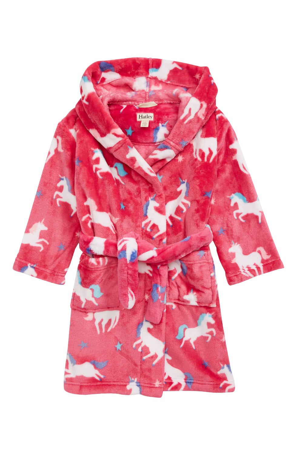 Unicorns Hooded Fleece Robe