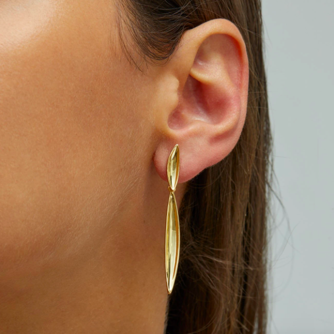 JEWELRY :: Earrings :: Minimal Gold Flower Earrings n Hearts - Christina  Christi Handmade Products