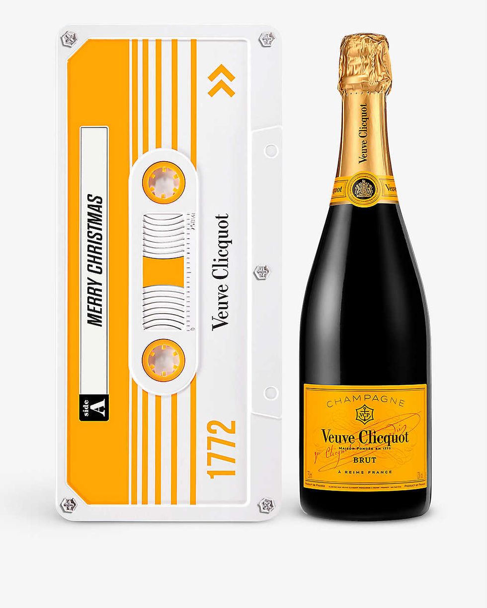 Clicquot Tape exclusive limited-edition Brut NV champagne with personalised tin 750ml