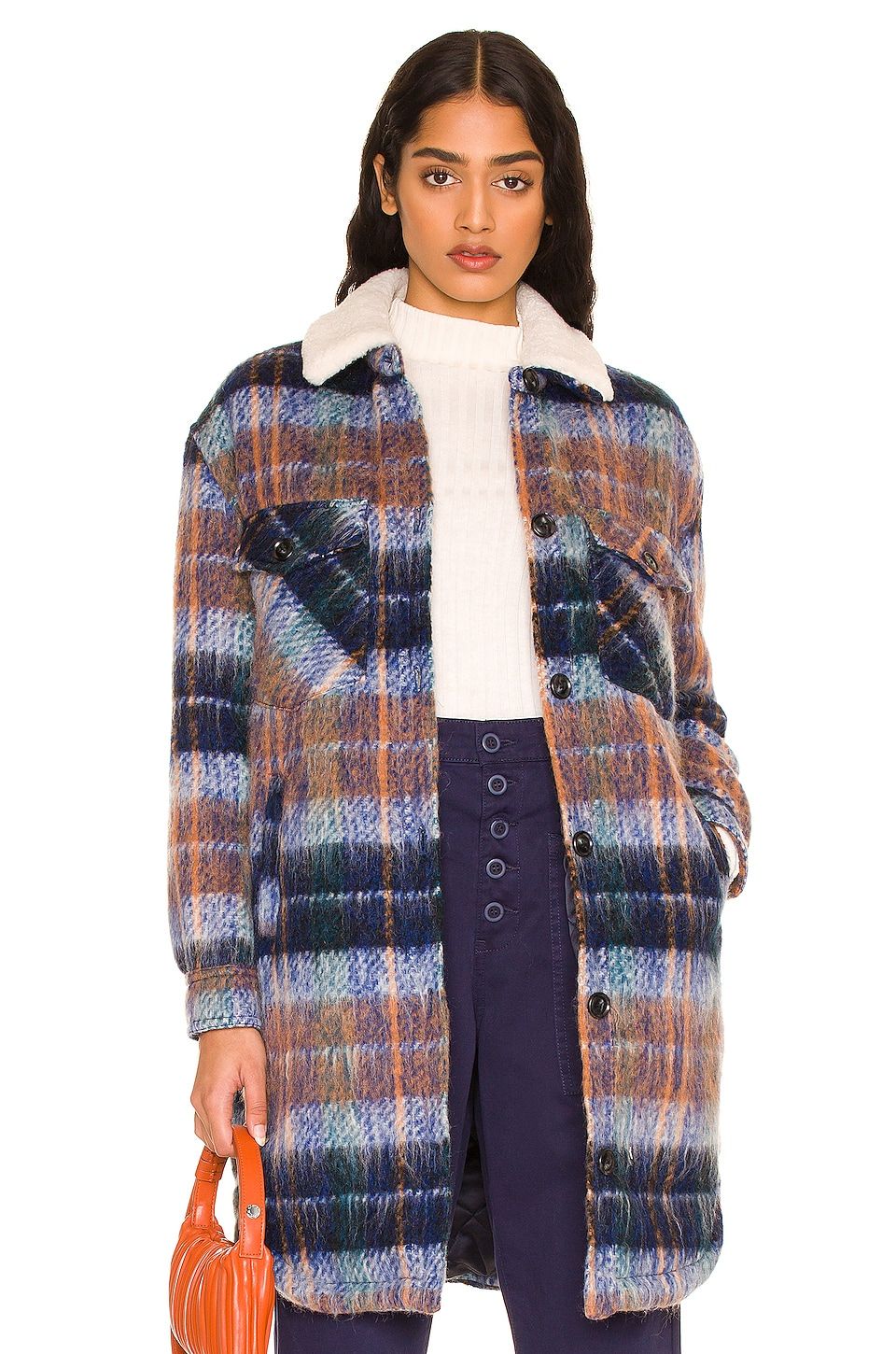 long plaid womens jacket