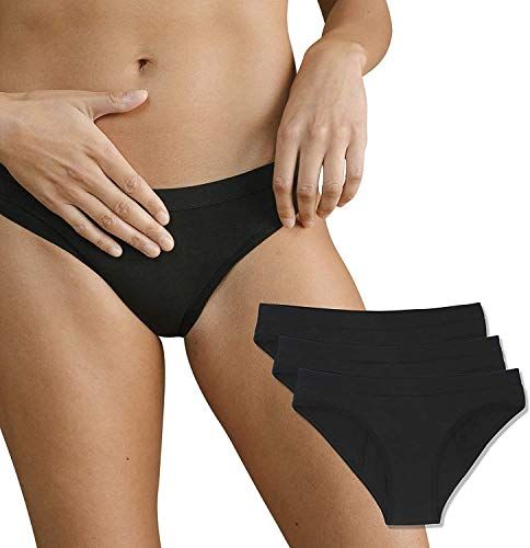 Cora Reusable Period Underwear - Bikini Style - Black - M