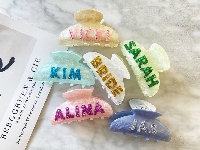 Personalized Hair Clip