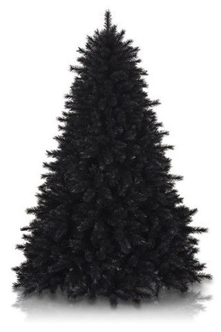 Pitch Black 6 Foot Artificial Christmas Tree