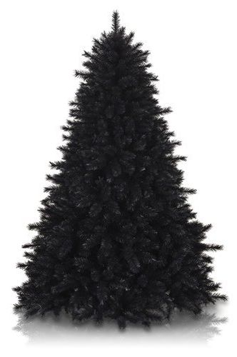 Pitch Black 6 Foot Artificial Christmas Tree