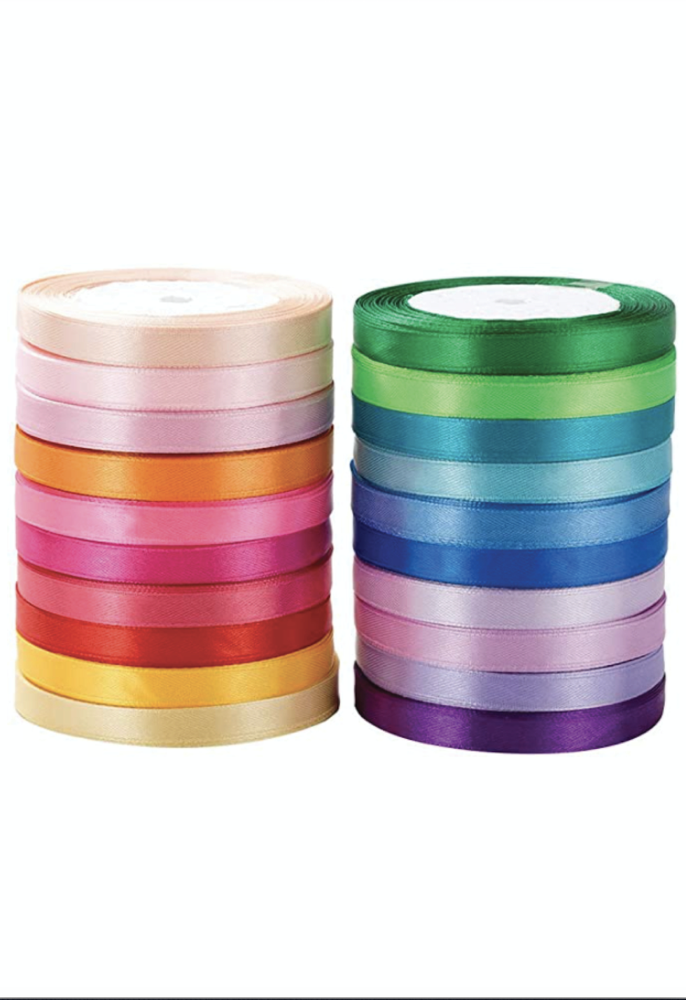 Satin Ribbon Rolls Multi Color Pack