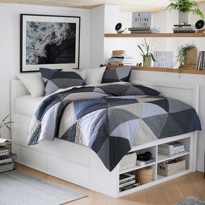 Corner bed with deals storage