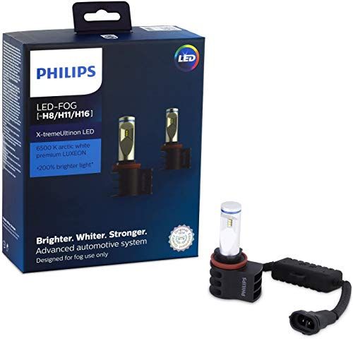 Philips H8/H11/H16 X-tremeUltinon Automotive LED Fog Light, 2 Pack
