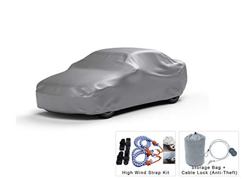 Bmw Serie 3 Calidad breathable/waterproof Car Cover Libre Lona Clips 