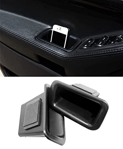VESUL Front Row Door Side Storage Box Fit for Ford Explorer 2011 2012 2013 2014 2015 Armrest Phone Container Door Organizer Handle Pocket ABS Tray Insert Glove Pallet