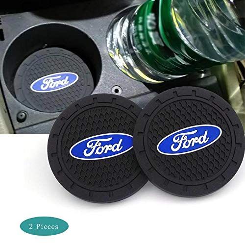 SHENGYAWAUTO Car Interior Accessories Cup Holder,Anti Slip Cup Mat Insert for Ford All Models 2 Packs,2.75 inch