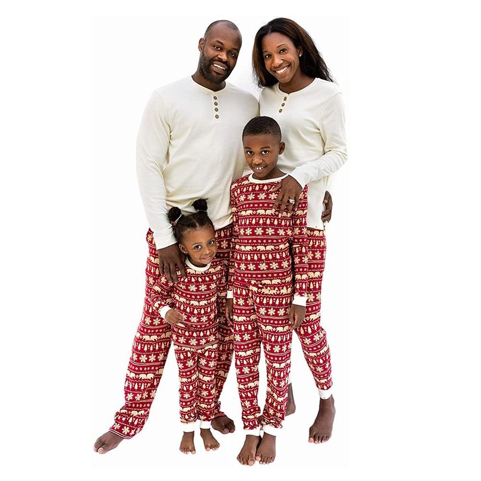 IFFEI Merry Christmas Pajamas Matching Family Women PJ's Colorful