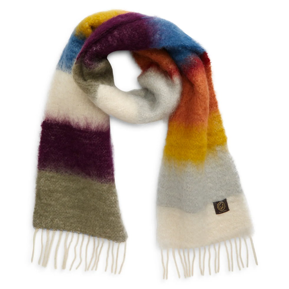 Matisse Stripe Mohair and Wool Scarf