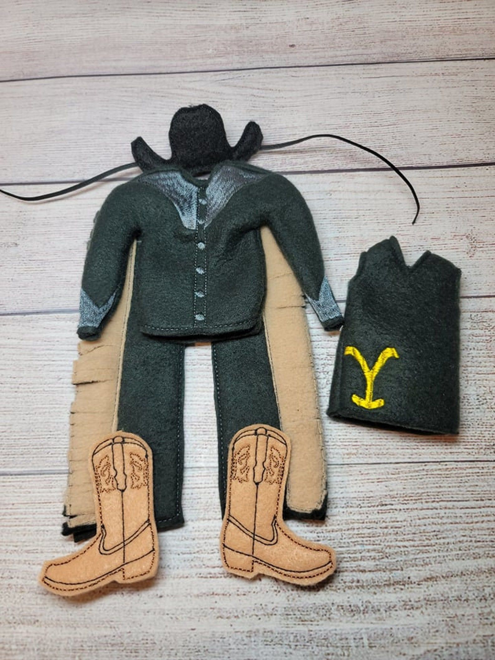 'Yellowstone' Cowboy Elf Outfit