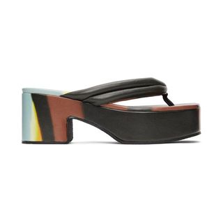 Multicolor Chunky Heeled Sandals