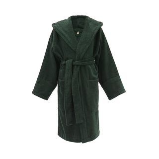 Organic-cotton Terry Cloth Hooded Robe