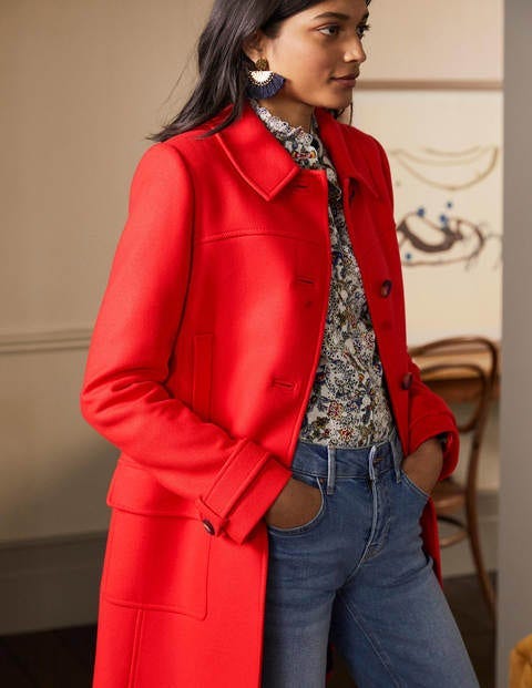 Durham Wool Blend Coat - Poppadew