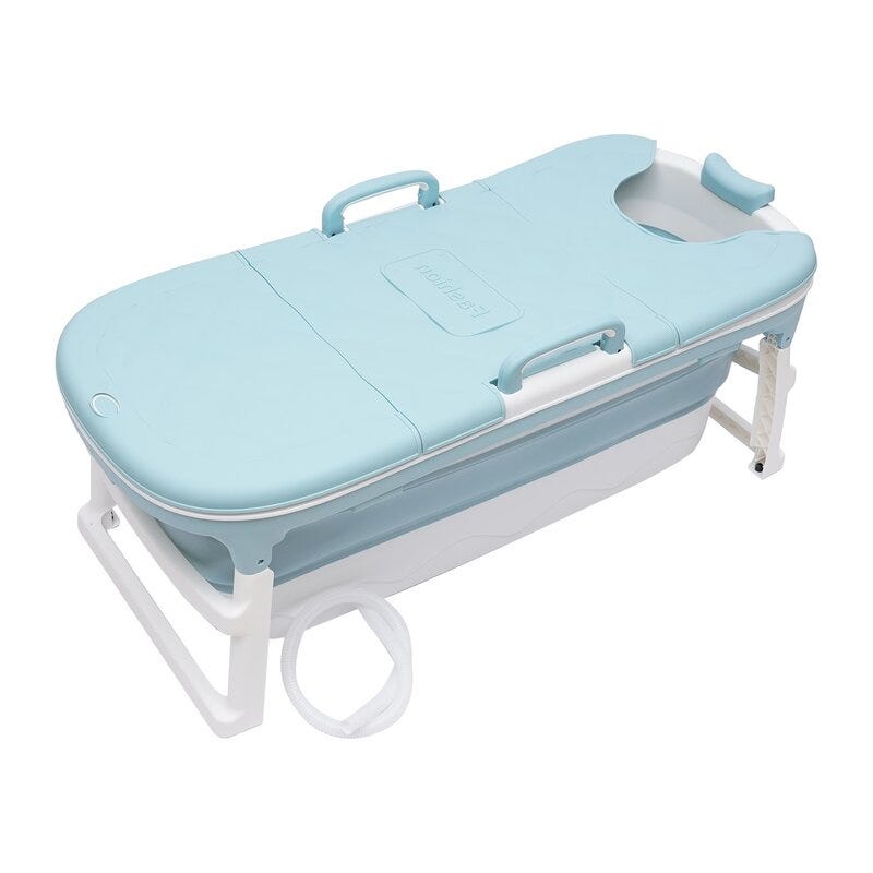 Blue Adult Folding Portable Bathtub