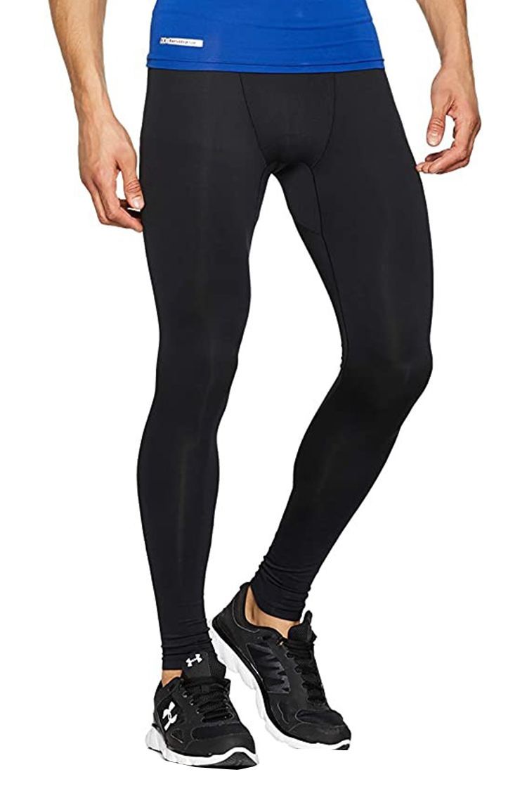 Men's Thermal Compression Pants,Winter Fleece Lined Heated Leggings Cold  Weather Baselayer for Running Athletic