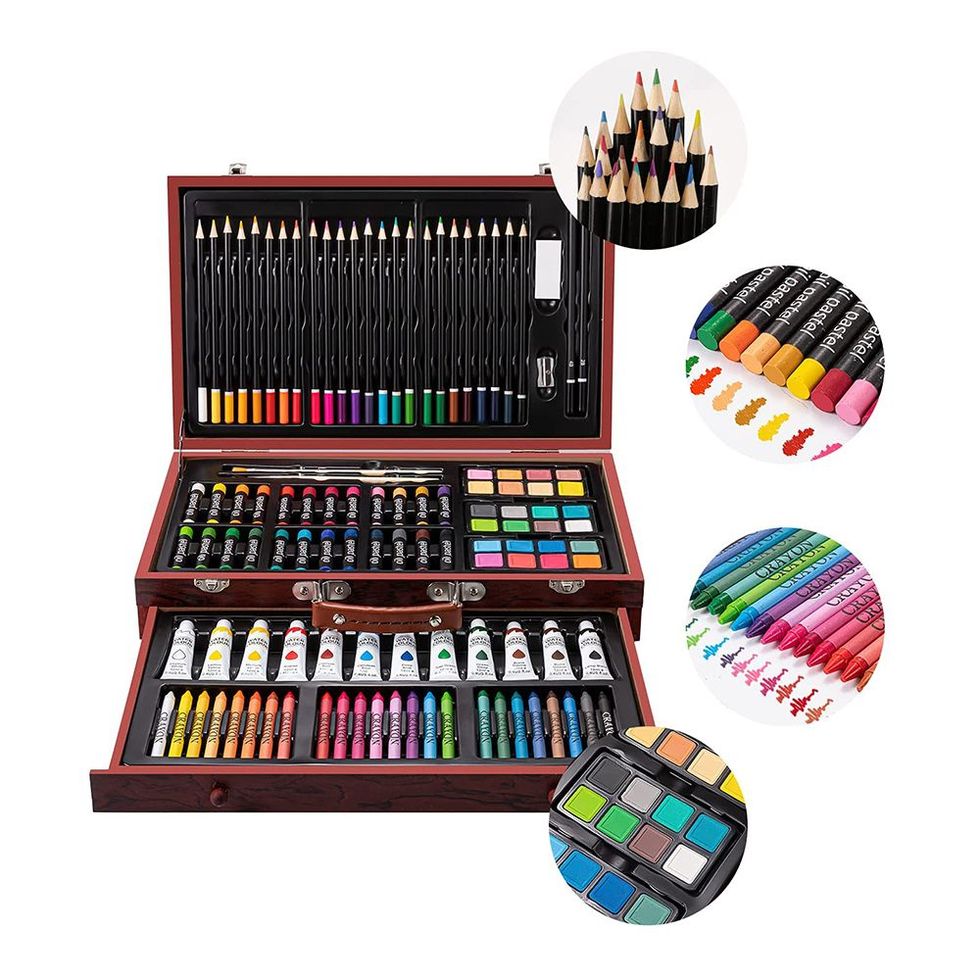 Fully Loaded 129-Piece Art Supplies Set
