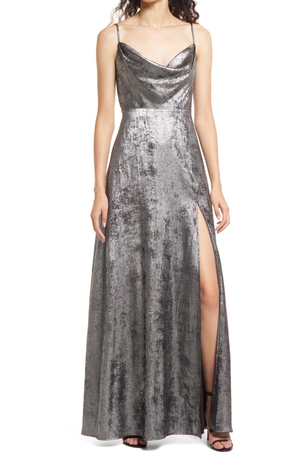 Shining Just for You Metallic Gown
