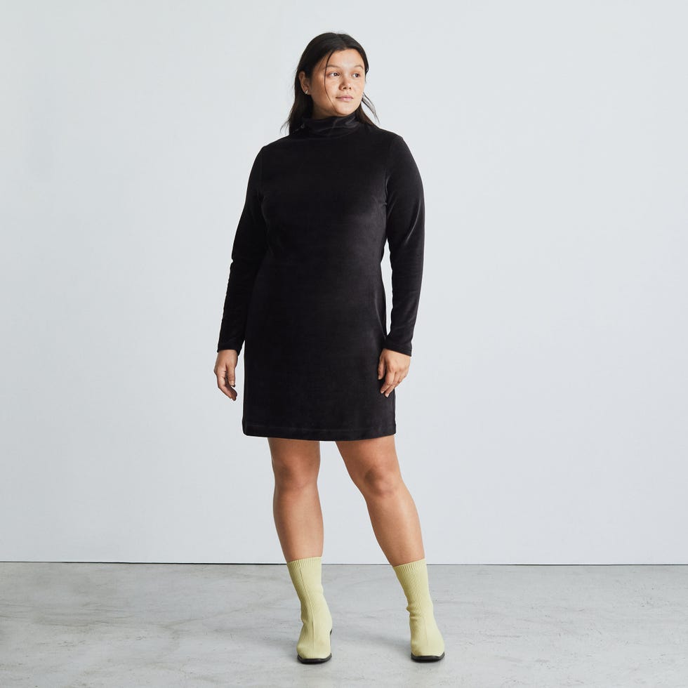 Velour Mini Dress