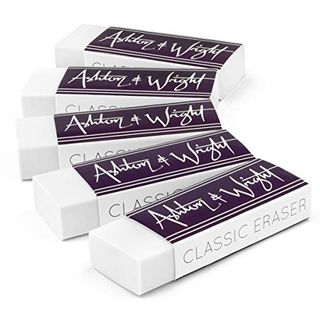 Ashton and Wright Pack of 5 white erasers